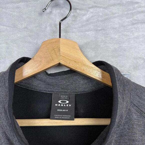 Oakley Range Vest Mens Size XL Large Stone Gray Full Zip Casual Sleeveless Vest - Picture 4 of 8